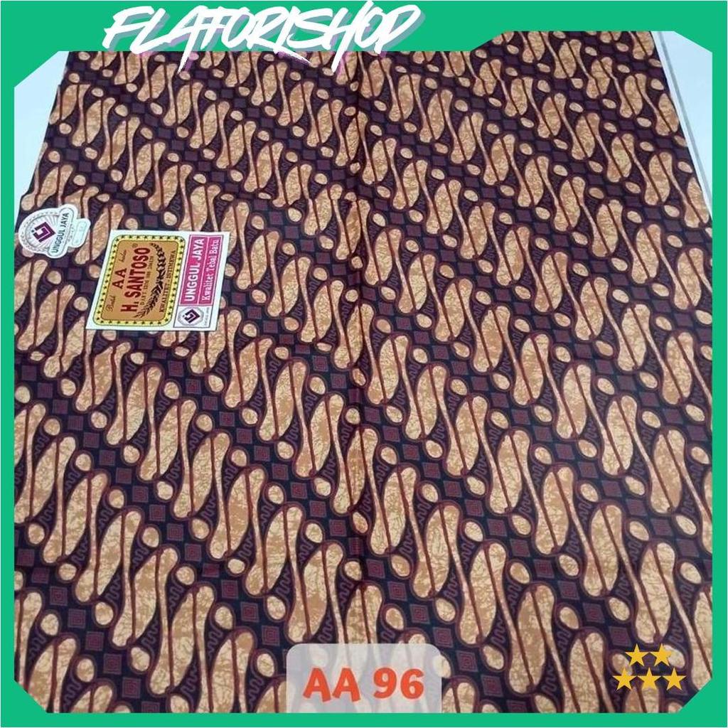 Kain Batik H Santoso AA Unggul Jaya | Batik Sogan Motif Sidomulyo Parang Kusumo Mukti GBM Terbaru