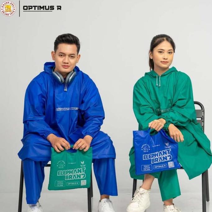 Kind- Jas Hujan Setelan Dewasa Model Ponco  - Optimus Elephant Brand