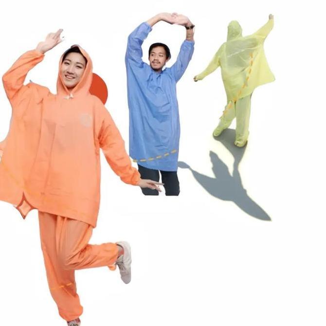 Kind- Jas Hujan Setelan Dewasa Elastis Anti Bocor Midi Elephant Brand