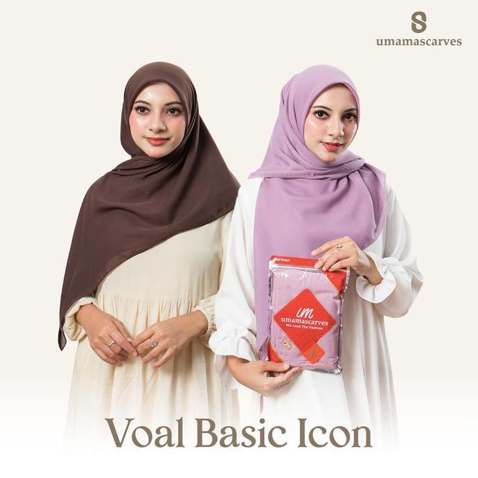 Heddosukafu- Umama Scarves - Basic Voal Icon Logo Um 110 X 110Cm