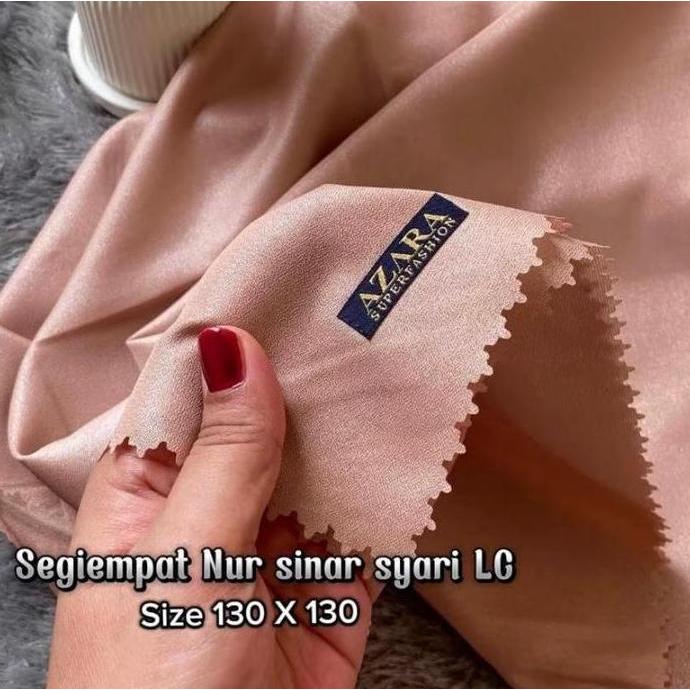 Heddosukafu- Azara Segiempat Syari 130X130 Lc Segiempat Shinar Glamour Lasercute Azara Muslim Sinar 