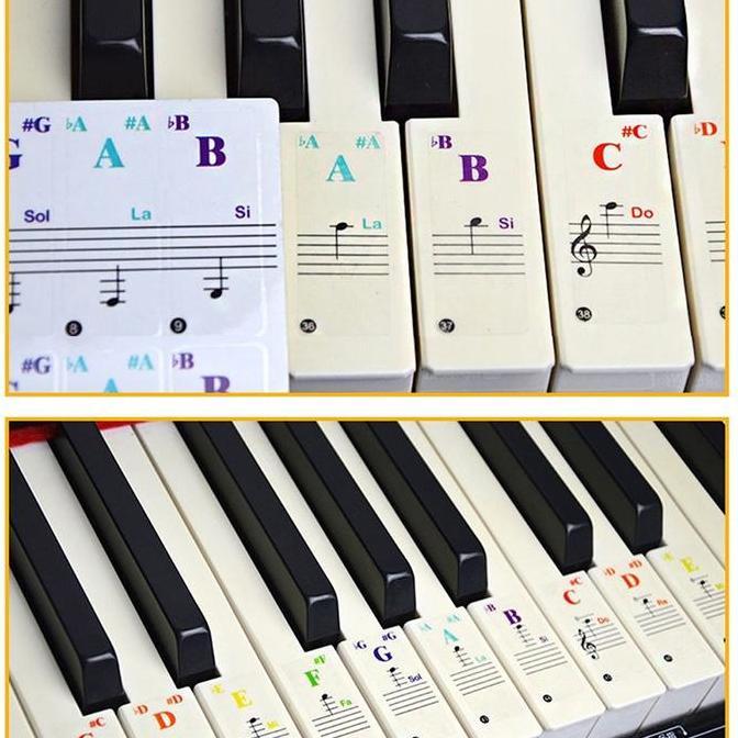 MENDA Sticker Tuts Piano/Keyboard Piano/Piano Sticker/Stiker Keyboard Reuseable