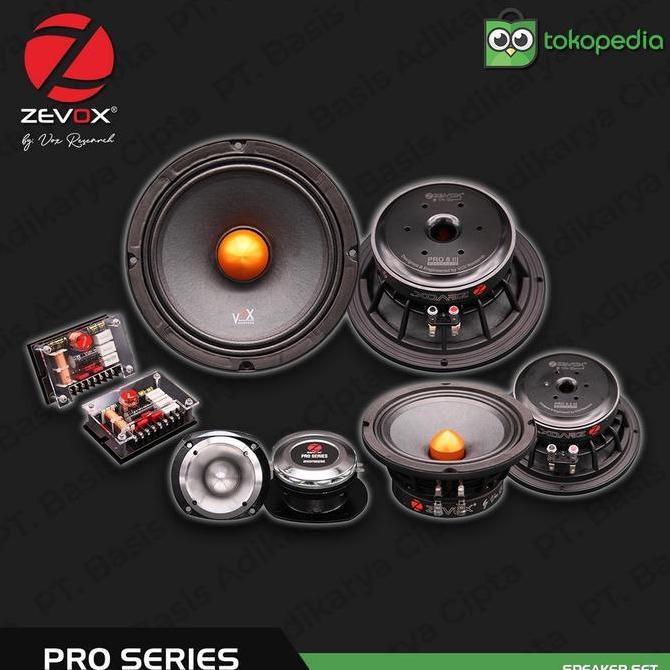 Stok Terbatas Zevox By Vox Research Pro Series Iii 3 Way Component Set For Sql / Spl