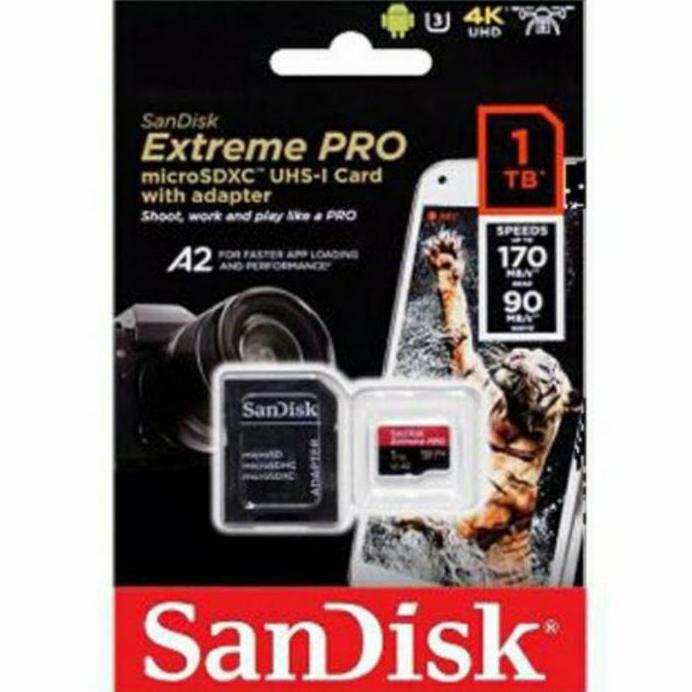 Sandisk 1Tb 1 Tb Extreme Pro 170Mb/S Memory Micro Sd Sdxc Card A2 Uhs Promo 0426A