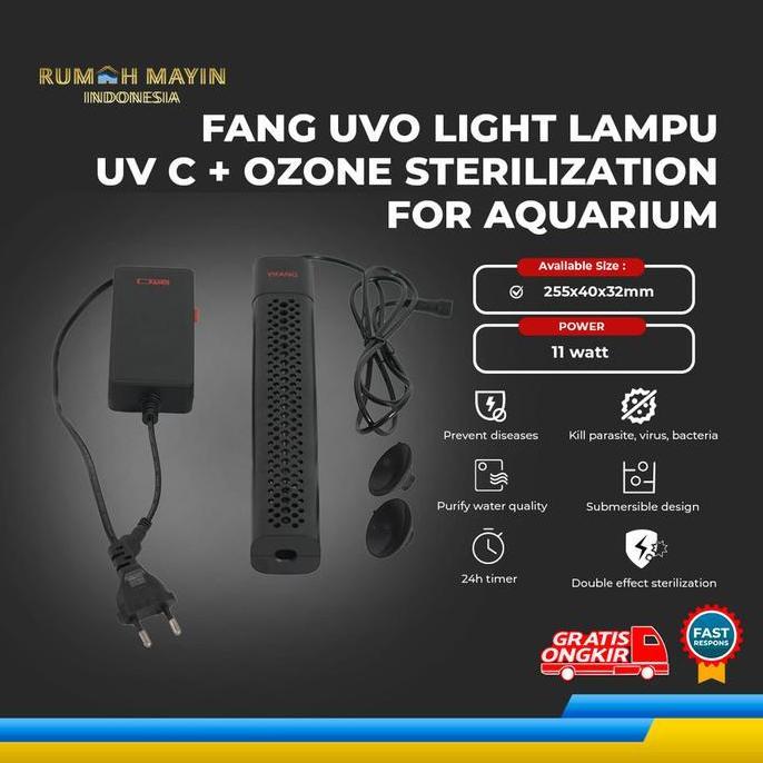 Grosir Fang Uvo Light Lampu Uvc + Ozone Sterilization For Aquarium Tank Filter