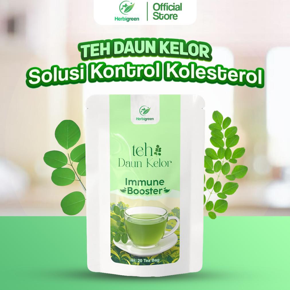 (Terbaru) Herbigreen teh daun kelor, teh kelor, teh kelor herbal, teh daun kelor asli, teh kelor org