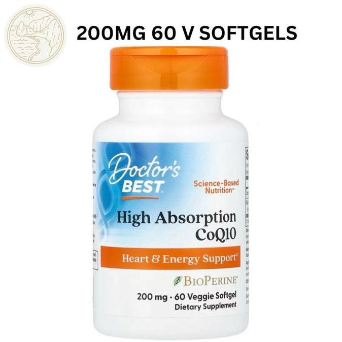 Haarvitamine- Doctor'S Best High Absorption Coq10 100Mg 200Mg 300Mg Veggie Softgels With Bioperine