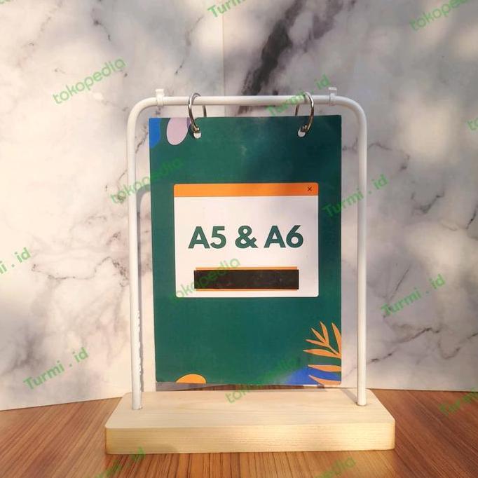 Packen- Tempat Menu Holder Menu / Nomor Meja / Stand Menu Kayu Stand Kalender