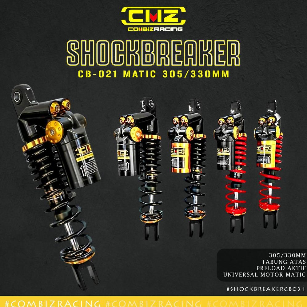 Shockbreaker 305MM Adjustable Tabung Atas | Skok Belakang Vario MIO BEAT X-RIDE Universal