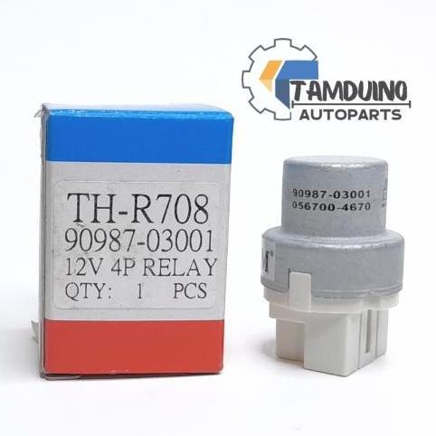 RELAY KIPAS RADIATOR EXTRA FAN STARLET COROLLA CORONA CROWN 4 KAKI 12V