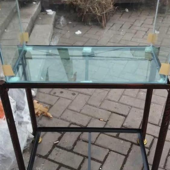 Promo Aquarium 50X30X30 Kaca 5.Mili +Rak Aquarium 50X30 Tinggi U0 Besi Ulir