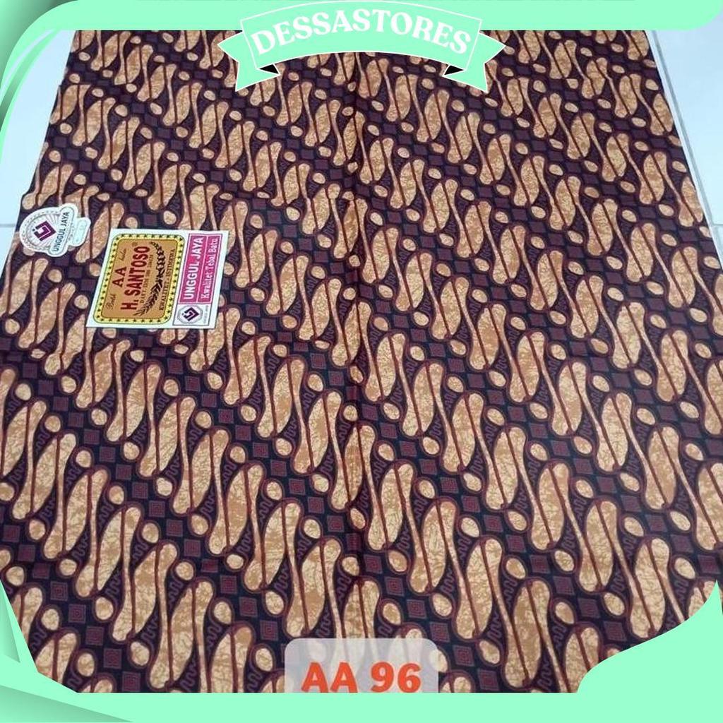 Kain Batik H Santoso AA Unggul Jaya | Batik Sogan Motif Sidomulyo Parang Kusumo Mukti GBM Terbaru