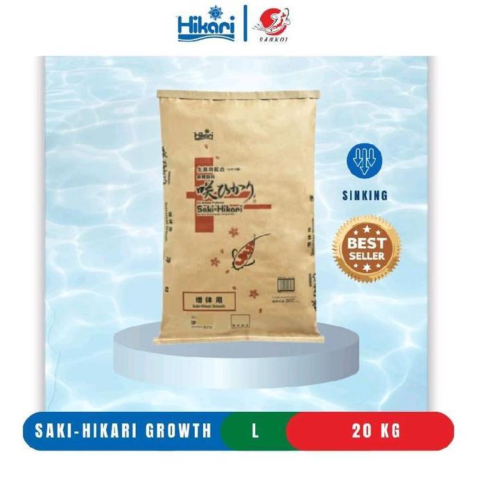 Grosir Saki Hikari Growth L Sinking 20 Kg