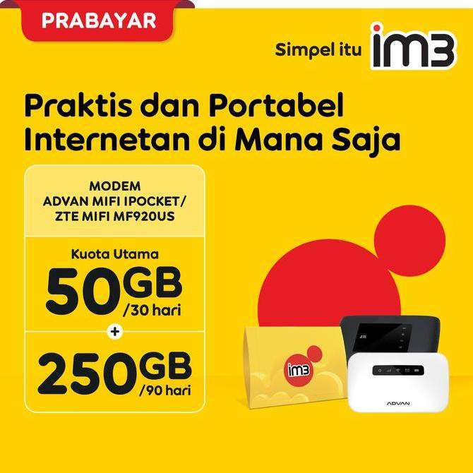 Murah Indosat Mifi: Mobile Wifi + Sim Card Im3