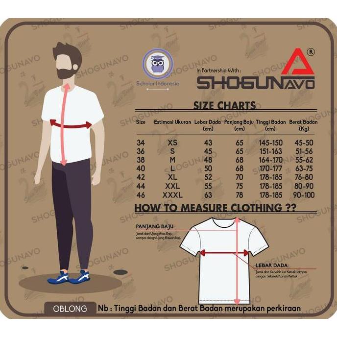 Vorgese- Swan Shogunavo Kaos Oblong Pria Swan Brand - Type 100% Katun Premium Hitam