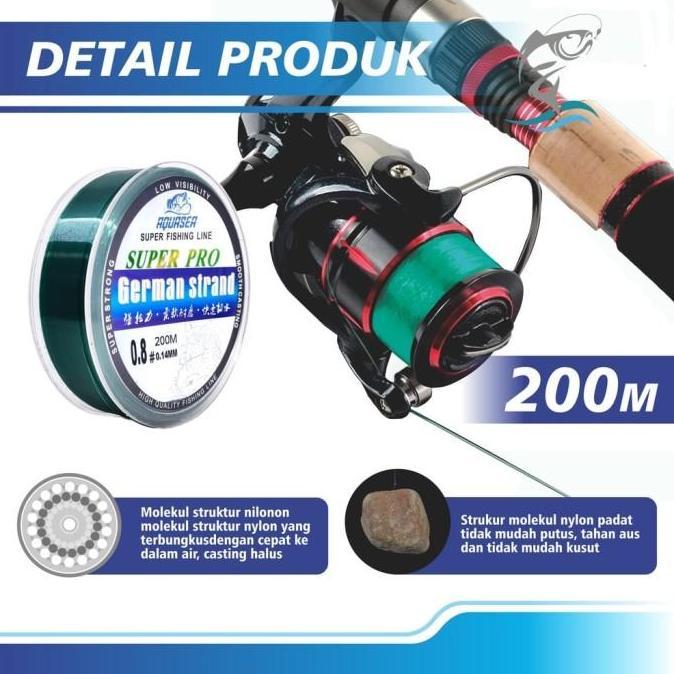 Import: Senar Pancing Invisible German Strand Super Pro 200m