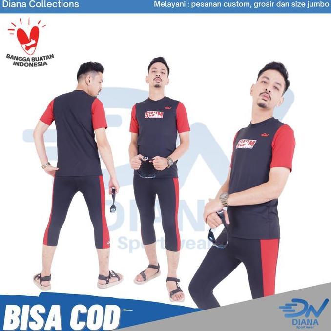 Setelan baju renang pria | Baju renang muslim pria | Atasan renang