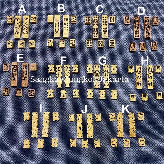 Aksesoris Sangkar Cungkok Variasi Kandang Kecil Pleci Bahan Bambu 1,2cm