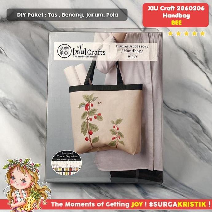 Paket Sulam Kristik Strimin Xiu Crafts 2860206 - Bee Handbag Tas Lebah