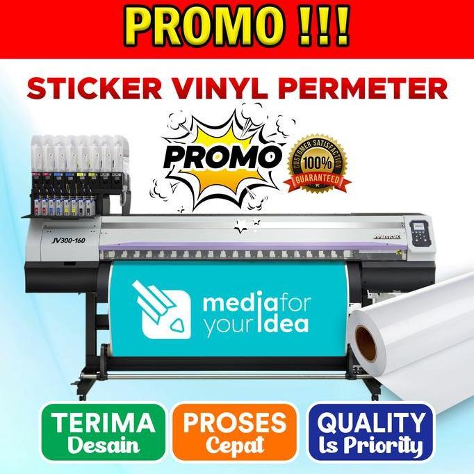 PROMO Sticker / Stiker Vinyl Permeter + Cetak
