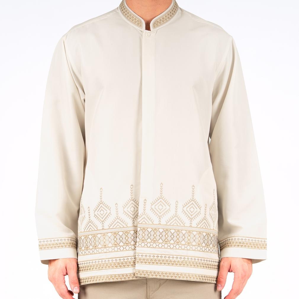 original benhill taqwa koko bordir  pria panjang  cream 2725-79-80