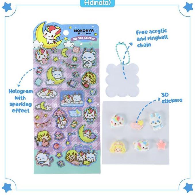 Mokonya DIY Set Stickers 2550-6158 / Stiker - Adinata
