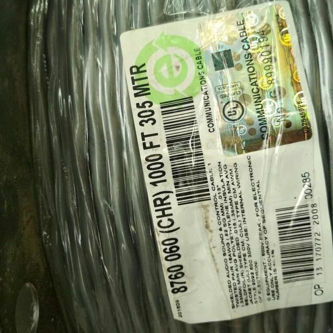 Xfour- Belden 8760 Cable Awg 18 1 Pair @305Mtr