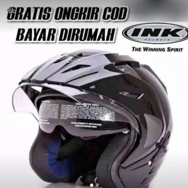 Grade Ori Helm Ink Double Kaca Double Visor Basic Sks Sni