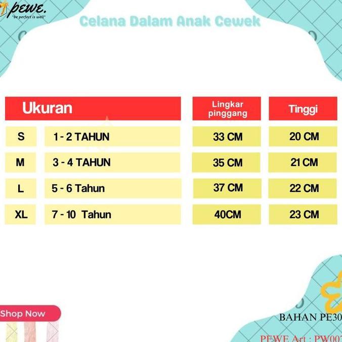 Clothes- 1/2 Lusin Celana Dalam Anak Warna Terang / Cd Anak Bordir Fashin Cewek / Celana Dalam Anak 