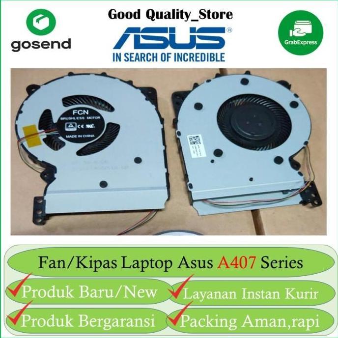 Component- Fan Kipas Laptop Asus A407 A407M A407Ma New