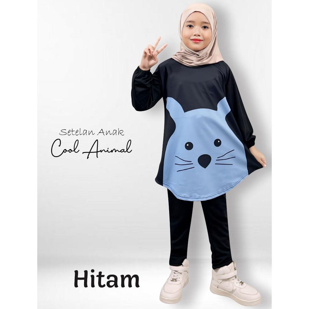 Saless Cf Kids Setelan Anak Perempuan Cool Animal Voxy Berkualitas