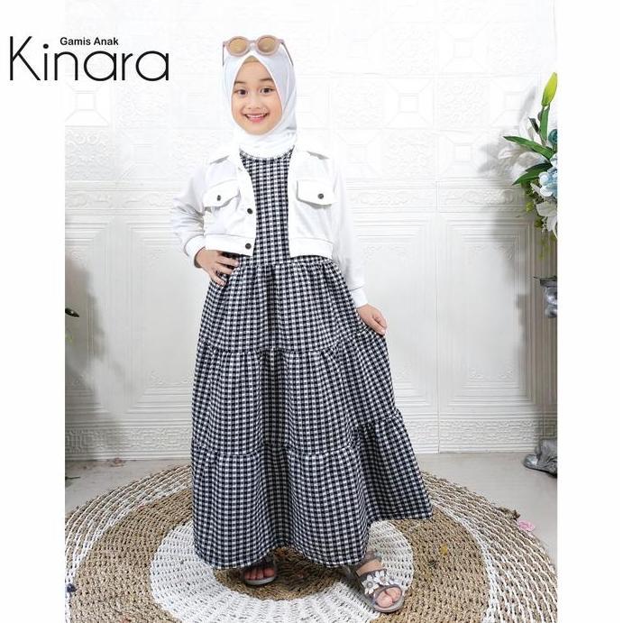 Otokonoko- Cf Kids Gamis Rompi Anak Perempuan Muslim Kinara