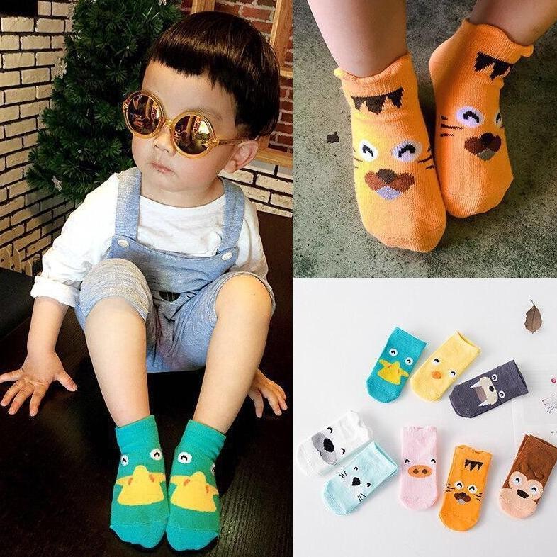 Premium Mm - Kaos Kaki Bayi Anti Slip Pendek Karakter Hewan 6472 Kaos Kaki Anak Perempuan Laki Laki 