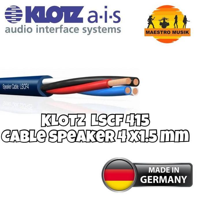Eceran 5 mtr  Klotz lscf 415 - 4x1.5 mm vmade in germany cable spk