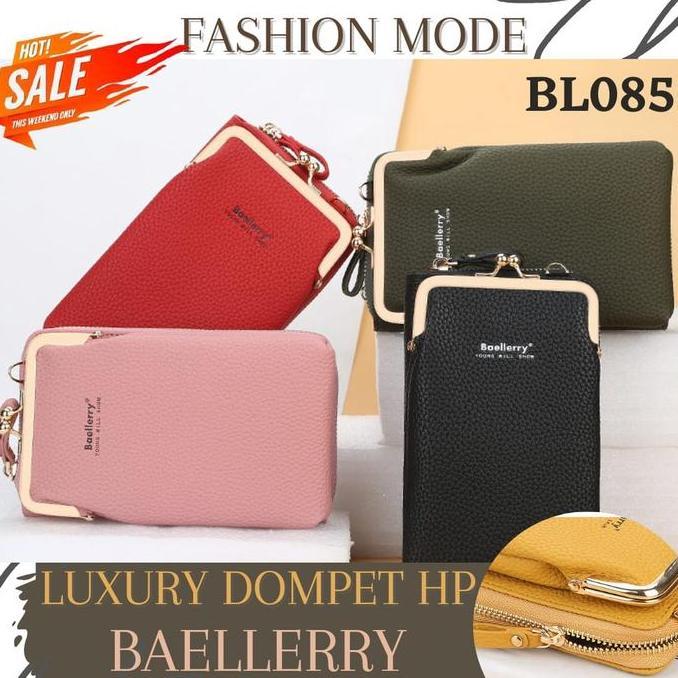 Baggu- Luxury Dompet Panjang Hp Baellerry Tas Selempang Kulit Handphone Baellery Wanita Import - Bl0