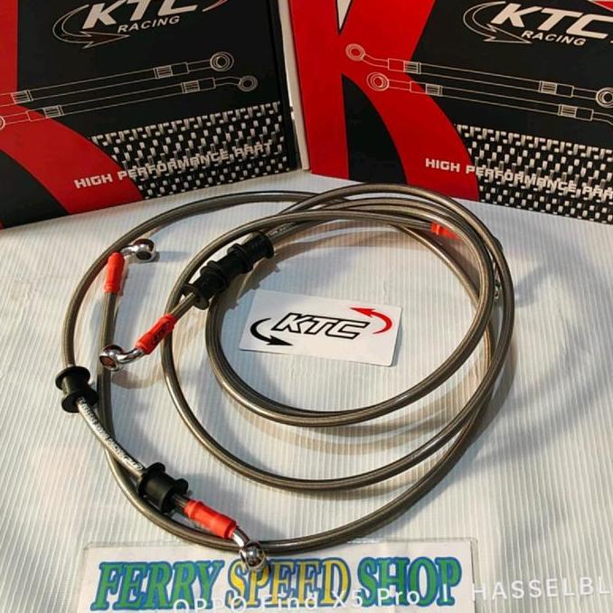 1set Selang rem KTC Nmax new Nmax old non abs / Selang rem depan dan belakang Nmax new old non abs K