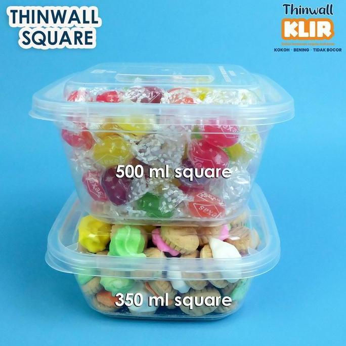 Thinwall Square 500 ml / Cup Dessert /thinwall kotak 500 ml