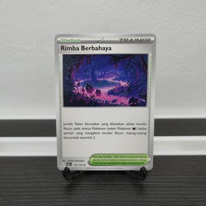 New Pokemon TCG Indonesia Stadium Rimba Berbahaya SV5s 139/142 U
