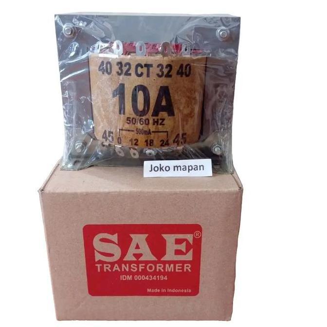 BEBAS ONGKIR - TRAFO MURNI SAE 10A CT 45VOLT