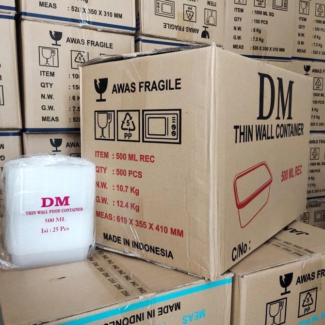 THINWALL 500 ML REC - 500ML REC PANJANG - 500 PCS