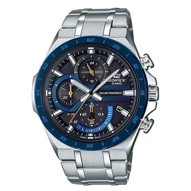 Casio Edifice Analog Jam Tangan Pria Rantai EQS-920DB-2A Original