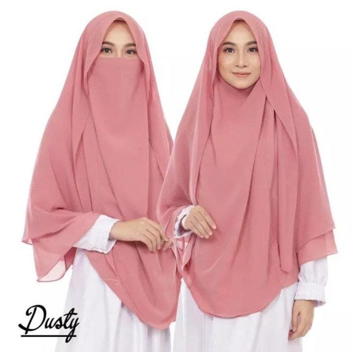 READY STOCK Jilbab French Khimar NIqab Saba Syari Kerudung JUmbo | Jilbab Cadar KEKINIAN