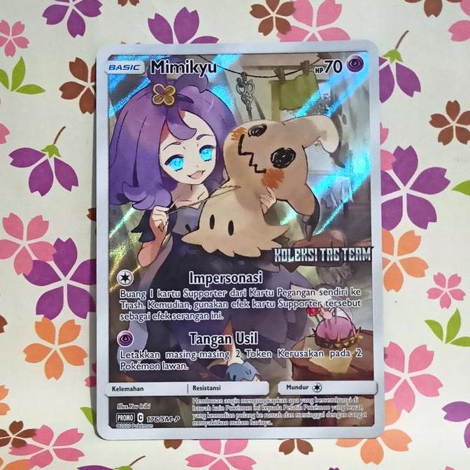 New mimikyu CHR promo 176/SM-P pokemon tcg indonesia