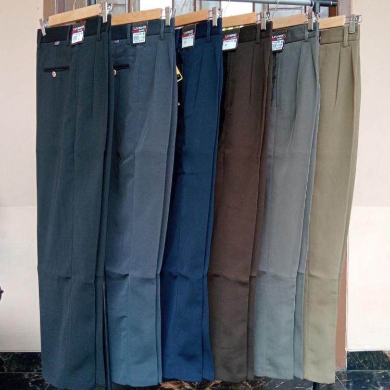 FAVORIT Celana Formal Pria Reguler Standar Rempel Bahan Dasar Kain Premium