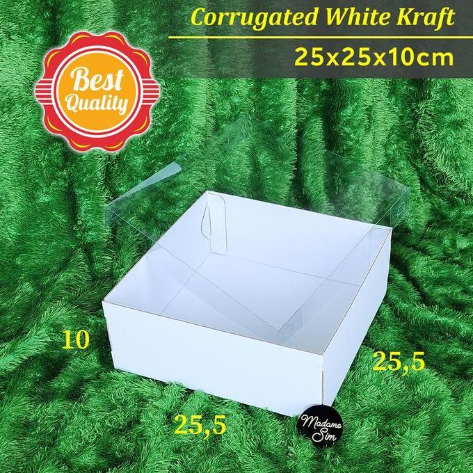 BOX MIKA - DUS KUE - KOTAK - KARDUS 25x25x10 - WK