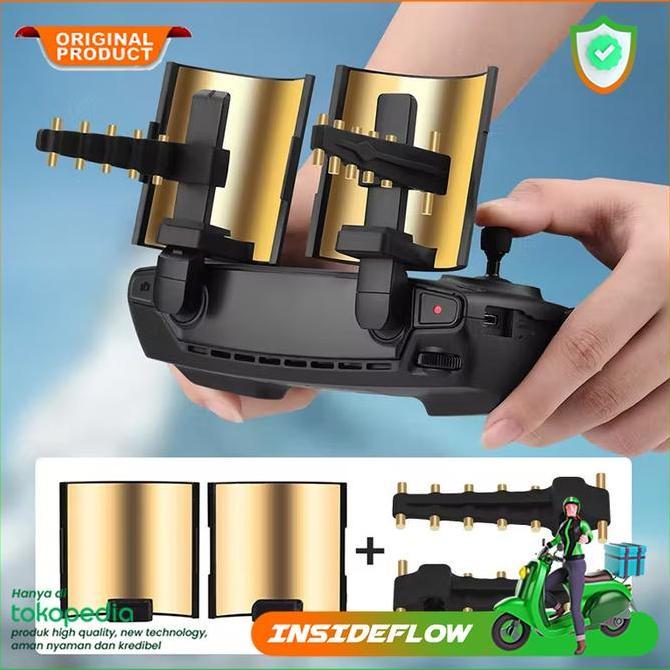 TERLARIS ANTENA EKSTERNAL TRANSMISI PENGUAT SINYAL BOOSTER REMOT DRONE DJI