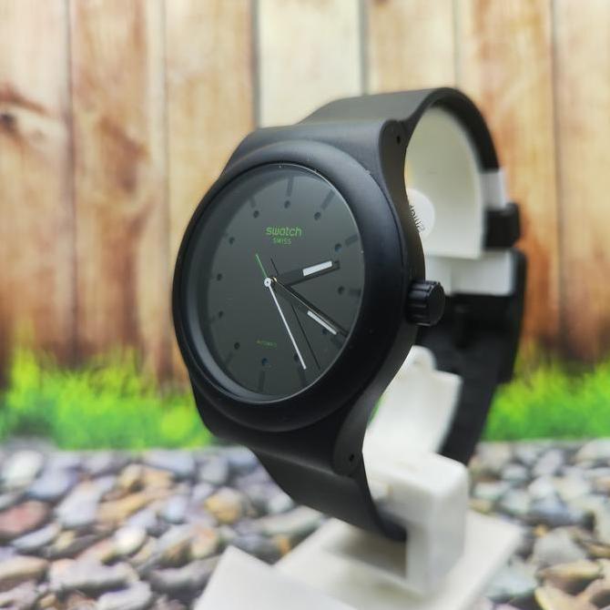 Swatch Matic Analog Jam Tangan Pria Karet SO30B400 AM51 Original