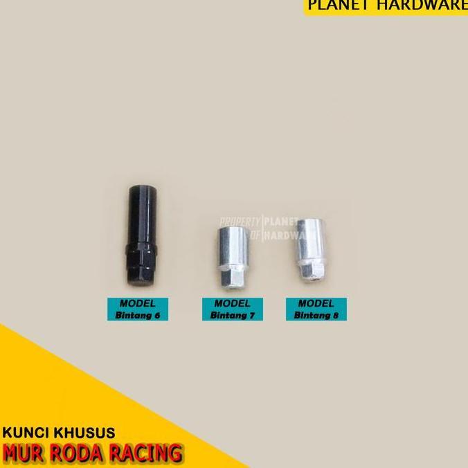 Adaptor Mur Baut Roda Racing Mobil Rays Lugnut Mata Bintang