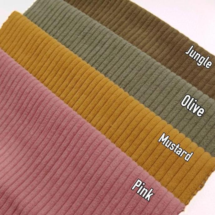 Kain Beludru Velvet Tebal Motif Corduroy - Vertica (Sofa, Jok Kursi)