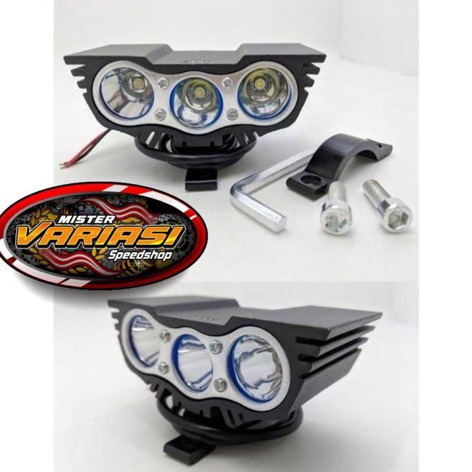 LAMPU TEMBAK OWL LAMPU SOROT LED 3 MATA DAN 2 MATA OWL 30 WATT NYALA 3 MODE KLX CRF WR155 SUPERMOTO 